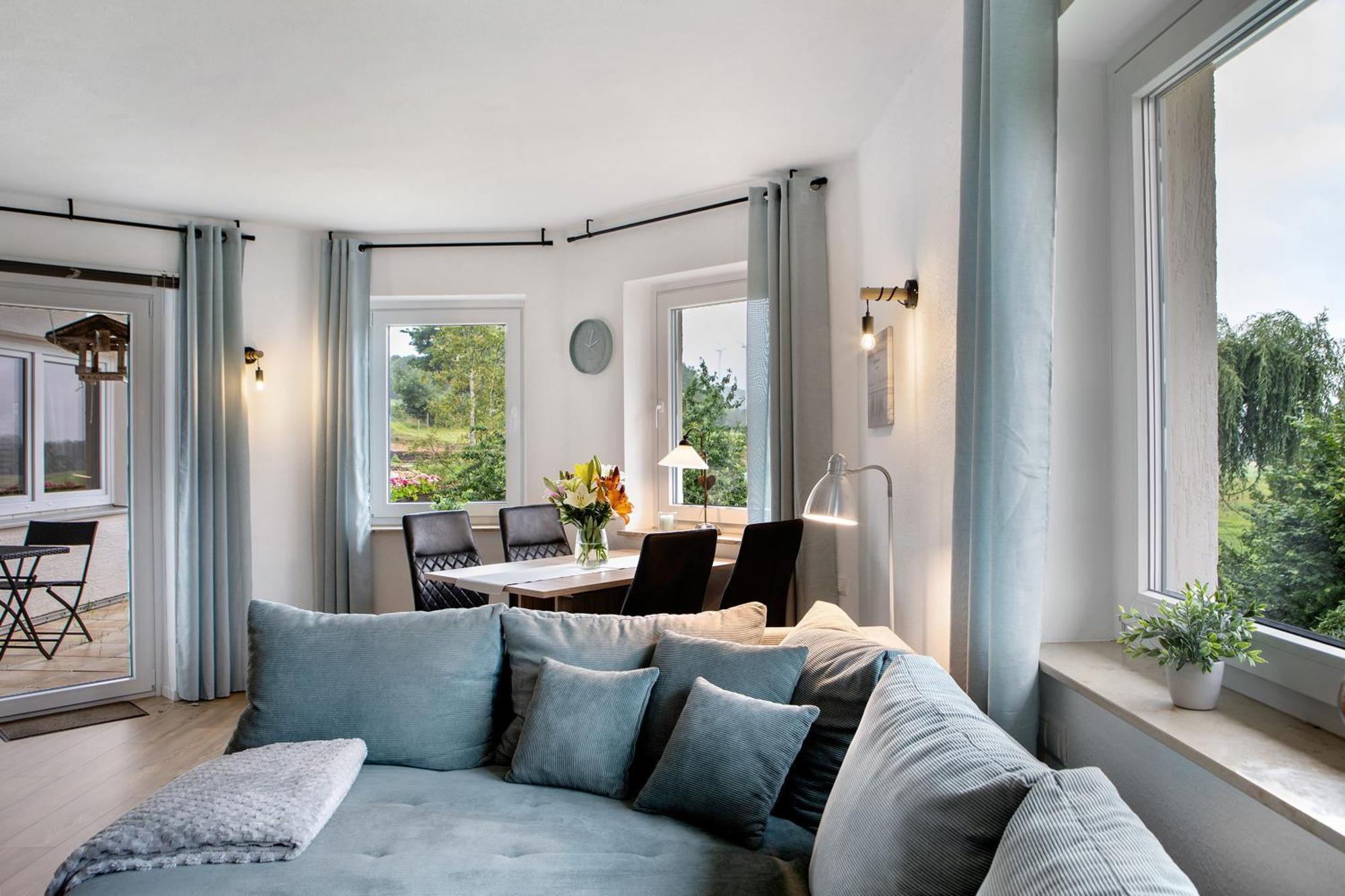 Ferienwohnung Gluecksmomente Habichtswald Bagian luar foto